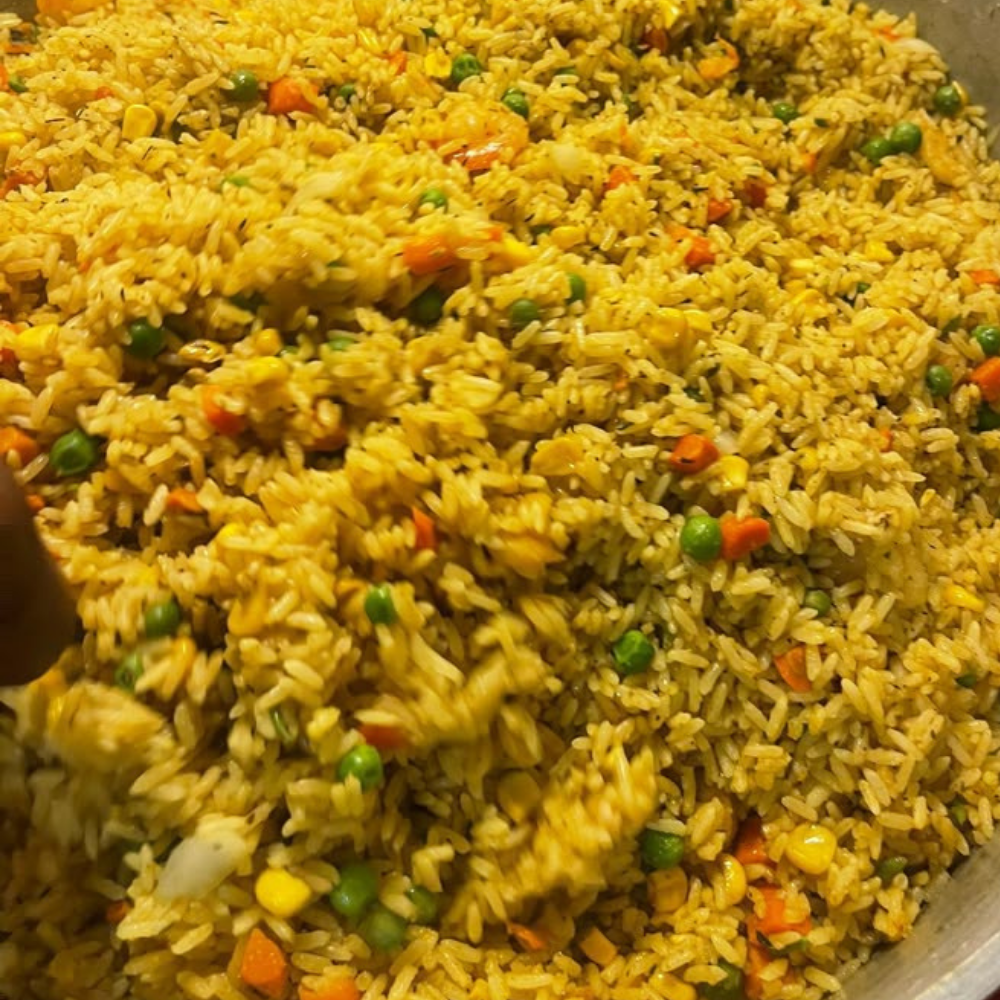 Tray of Fried Rice (African Style)