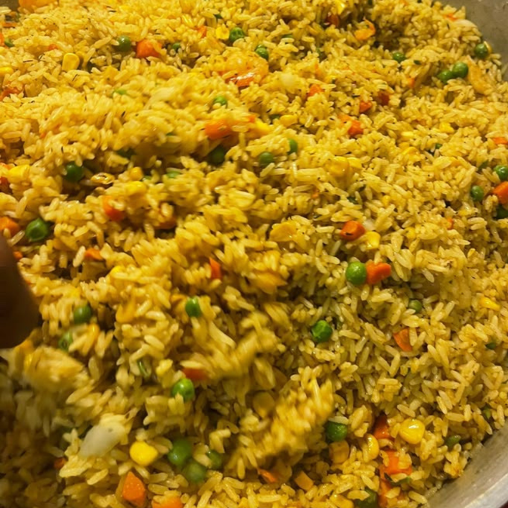 Tray of Fried Rice (African Style)