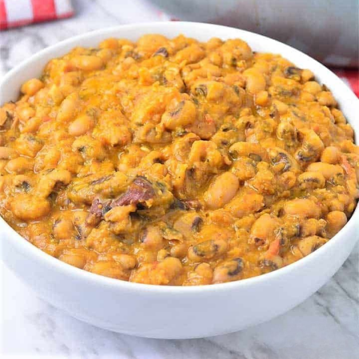 Beans (Porridge) With Plantain