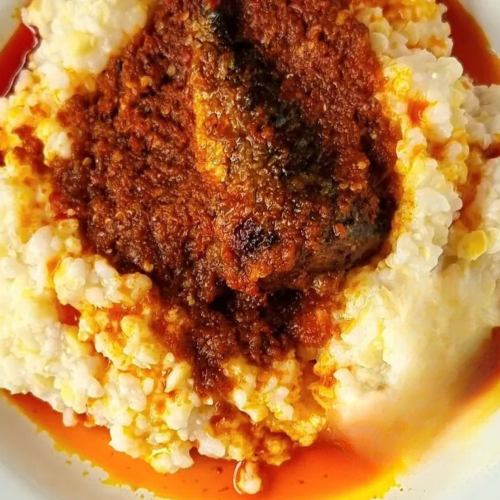 Corn & Beans (Egbo & Ewa) With Ponmo Sauce