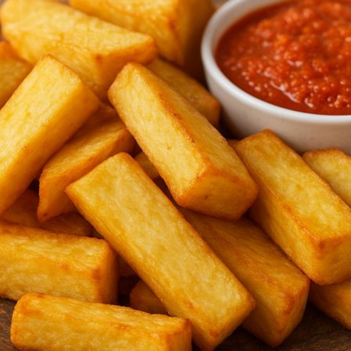 Fried Yam And Sauce