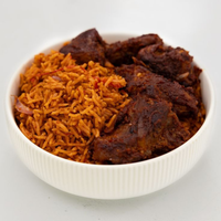Jollof Rice with Goat Meat