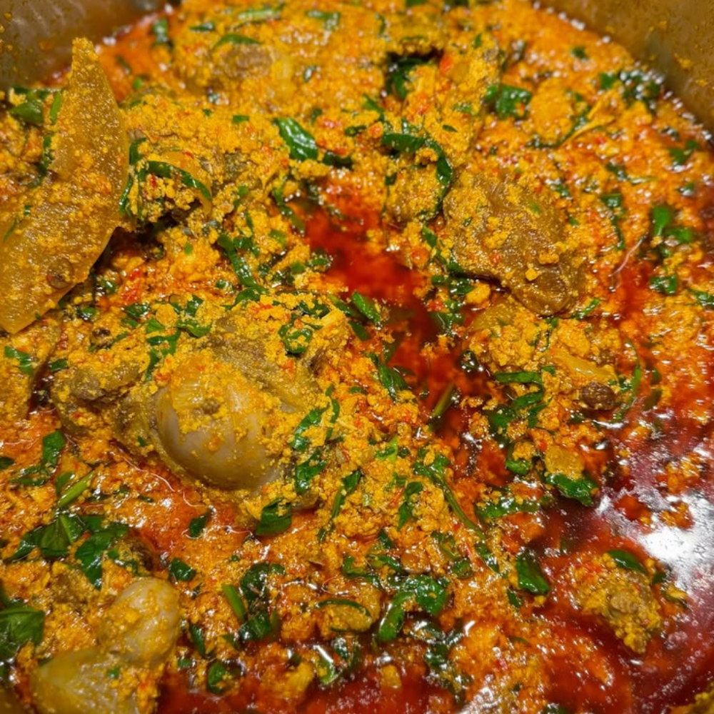Tray of Egusi Soup
