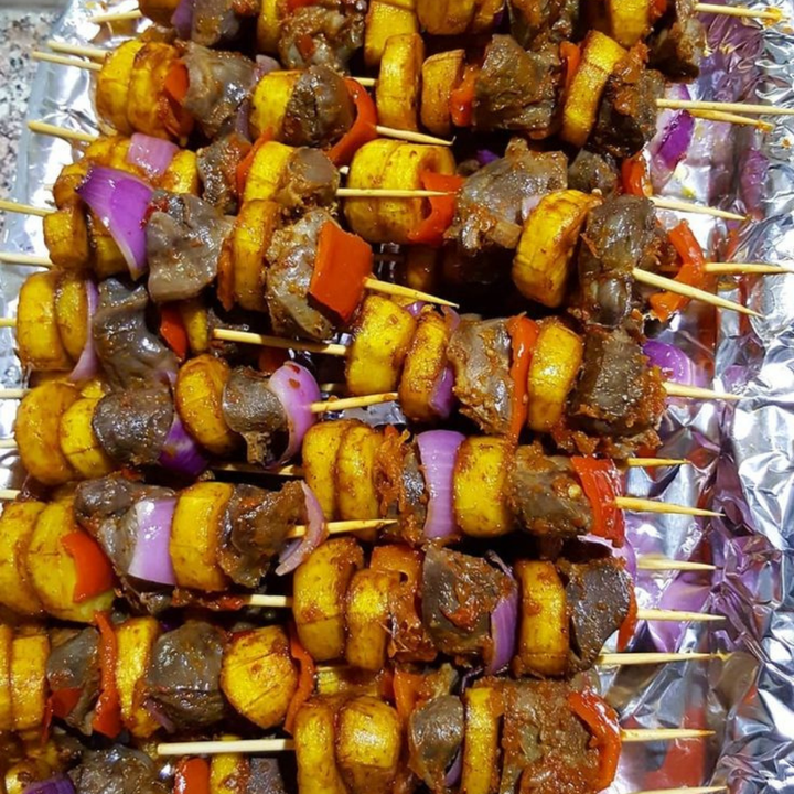 Tray of Gizzard & Plantain