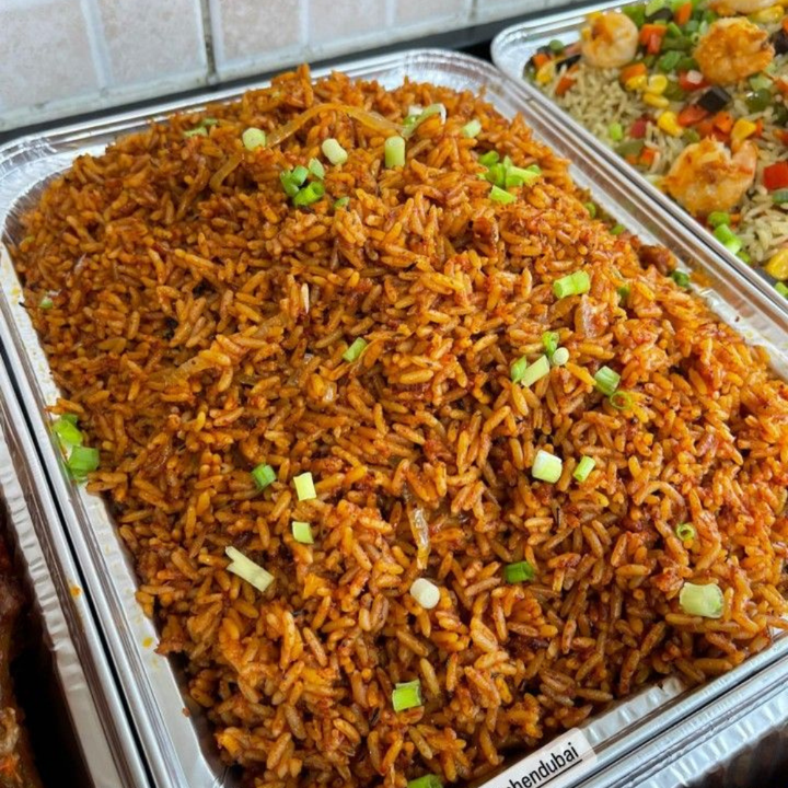Tray of Jollof Rice (Party Style)