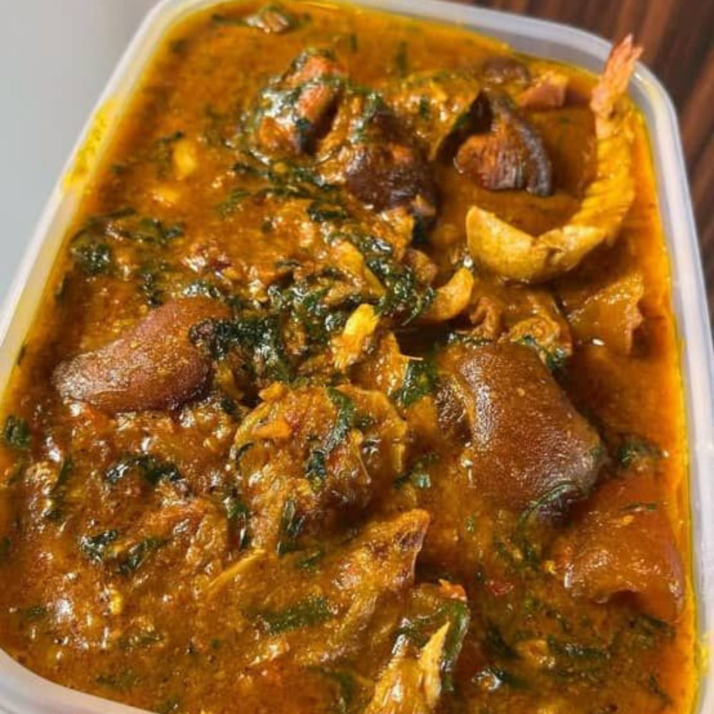 Tray of Ogbono Soup