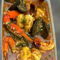 Tray of Seafood Okra