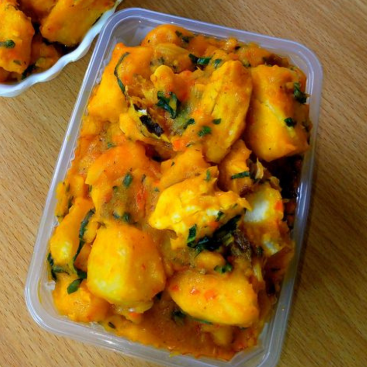 Water Yam Porridge (Ikokore) With 2 Choice Of Protein